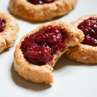 cherry-peanut-butter-thumbprint-cookies-no-bake