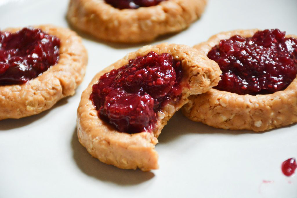 cherry-peanut-butter-thumbprint-cookies-no-bake