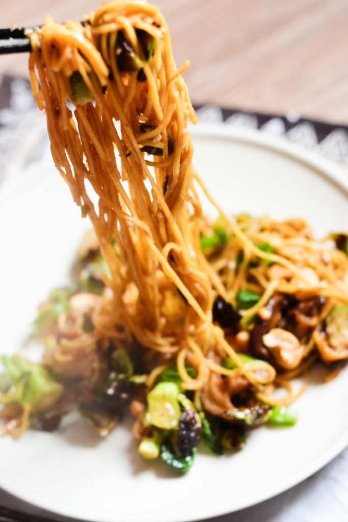 hoisin-noodles-brussel-sprouts-shiitake-mushrroms-broccoli